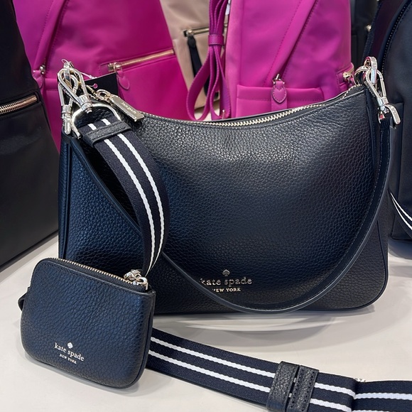 Kate Spade Rosie Shoulder Bag With Tech Attachment AirPod 
Black 
NWT - Picture 3 of 16